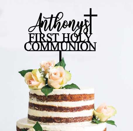 Personalised First Holy Communion Cake Topper