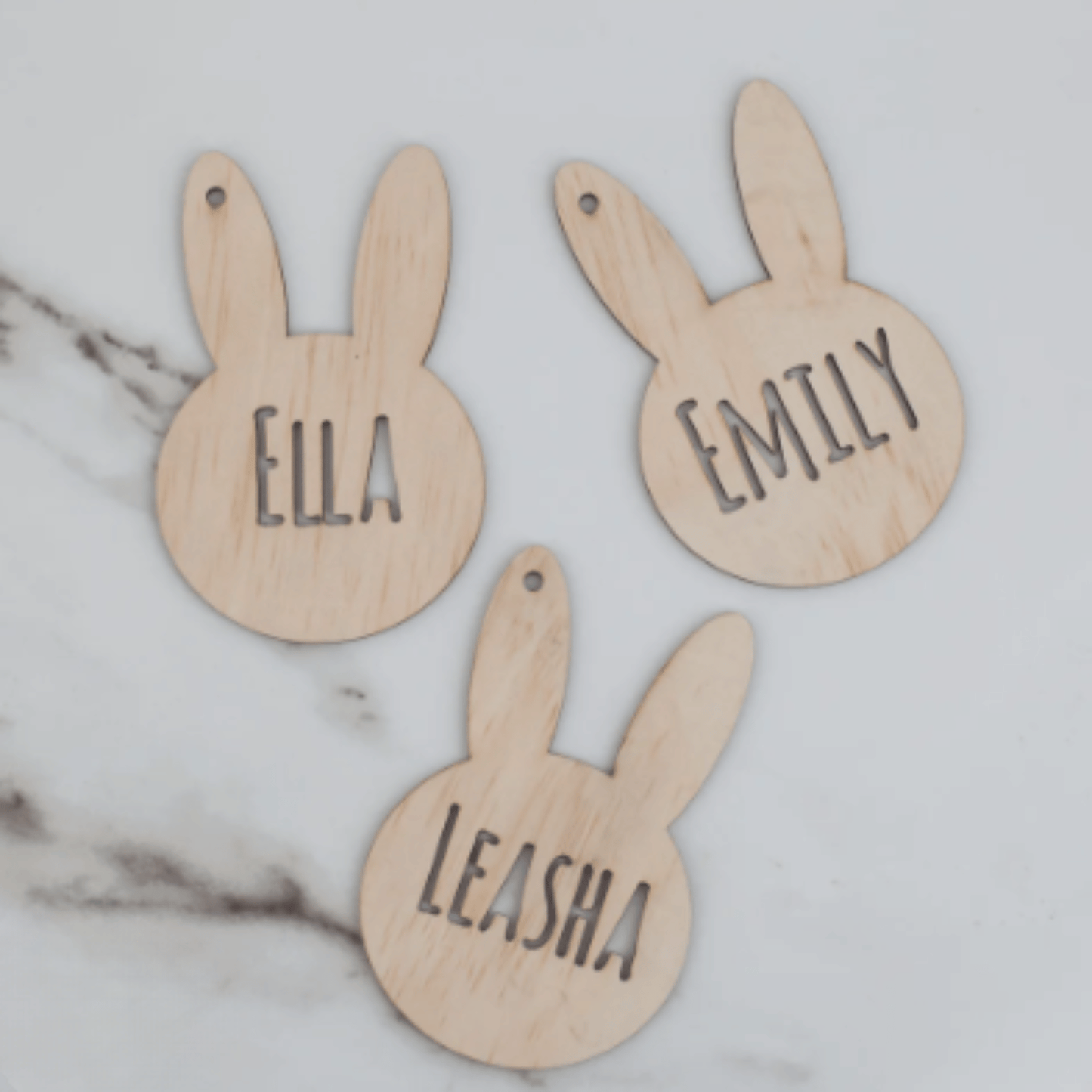Personalised Easter Bunny Ears Hamper Tag
