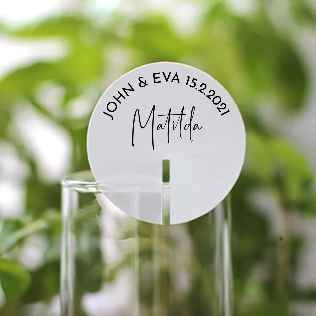 Stemless Drink Tags - Individual Names Style 3 -