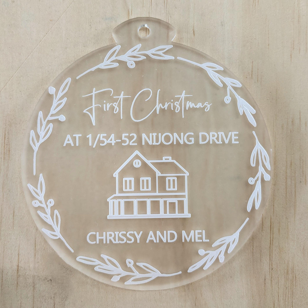 First Christmas in Our New Home Bauble
