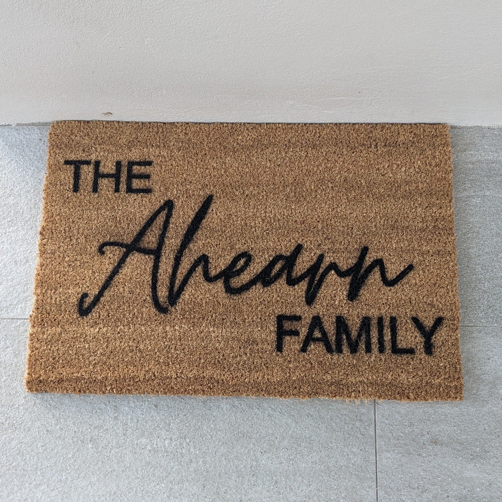 Personalised Family Welcome Mat