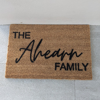 Personalised Family Welcome Mat