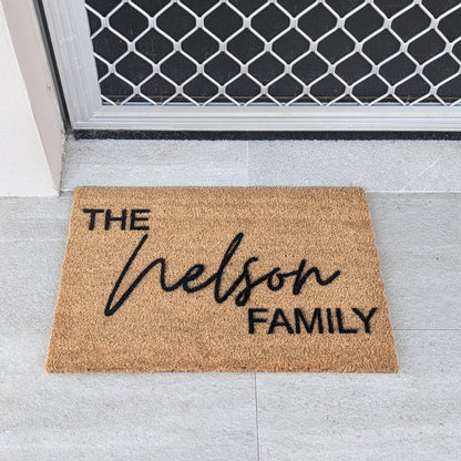 Personalised Family Welcome Mat