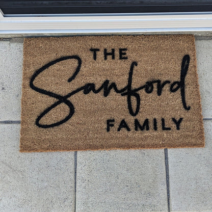 Personalised Family Welcome Mat