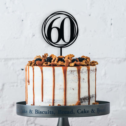 60th Birthday Cake Topper