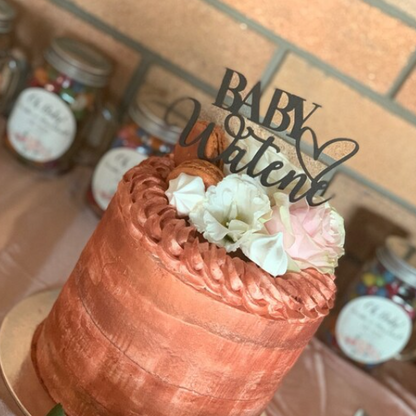 Cake decor for baby shower 
