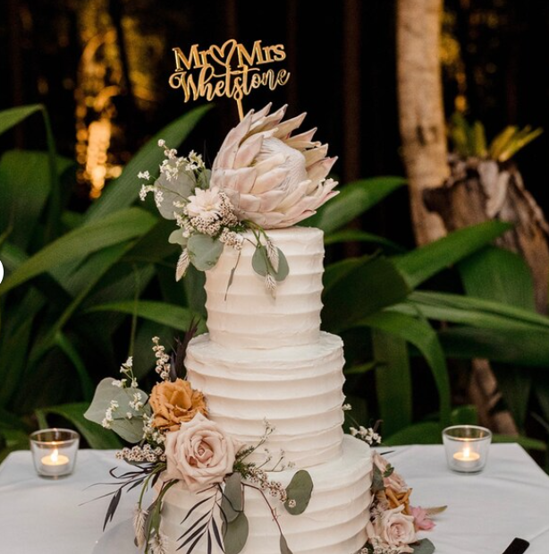 Personalised Mr & Mrs Wedding Cake Topper