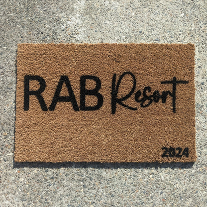 Personalised Family Name Doormat | Custom Established Welcome Mat