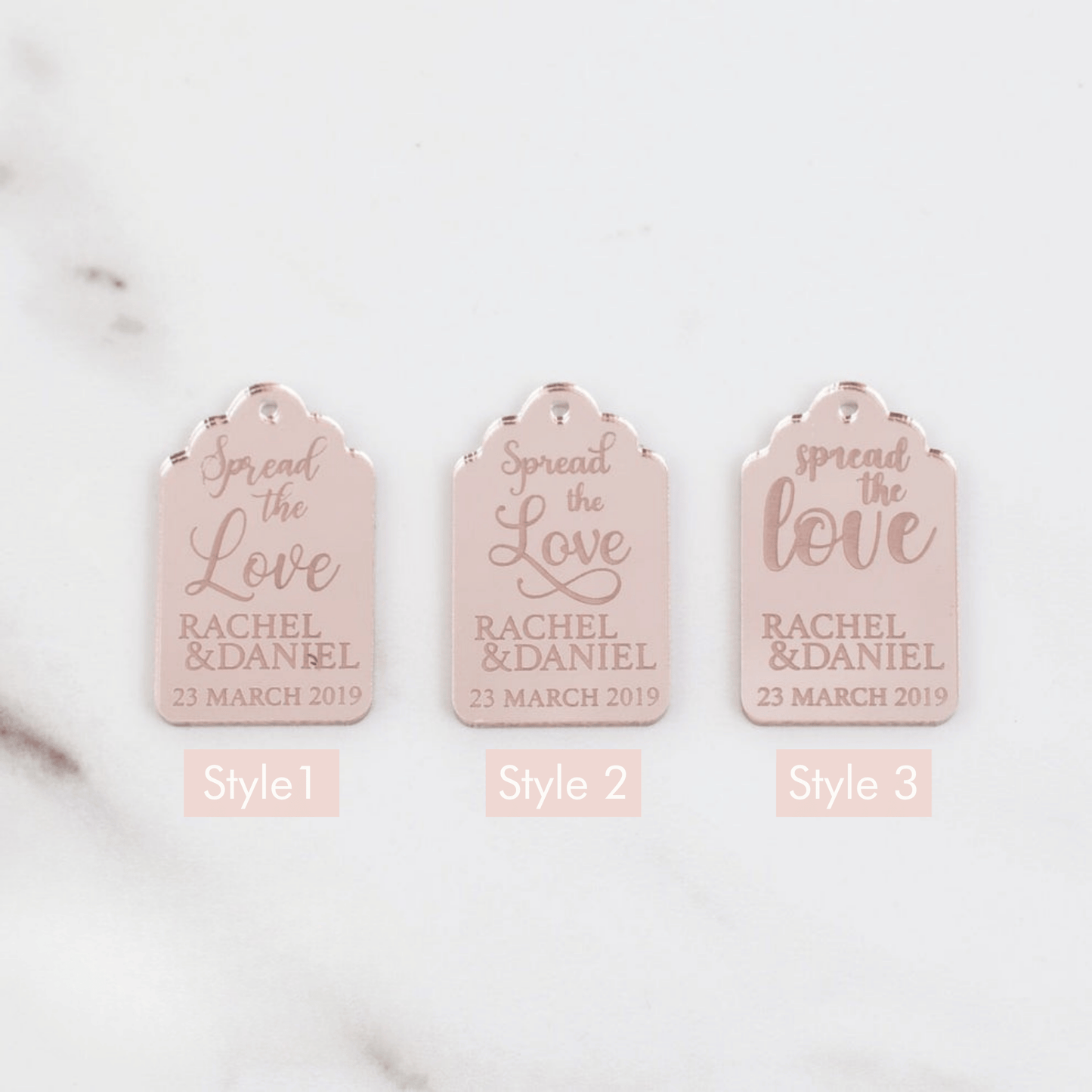 Custom Bonbonniere Tags