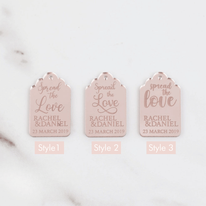 Custom Bonbonniere Tags