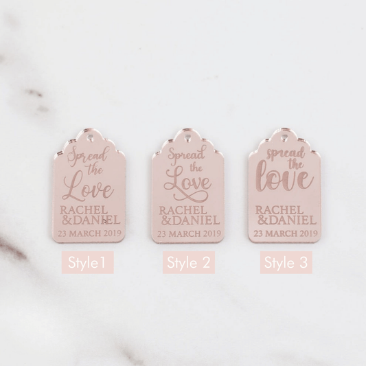 Custom Bonbonniere Tags