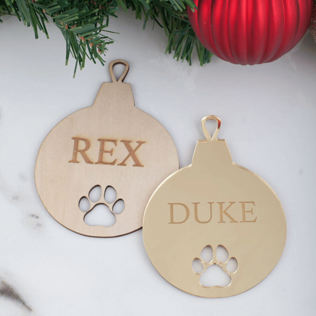Personalised Christmas Pet Bauble