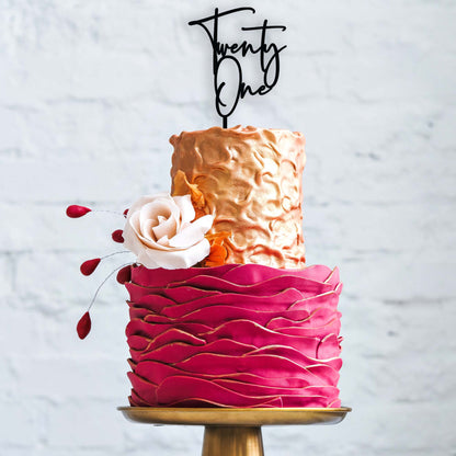 21st Birthday Cake Topper