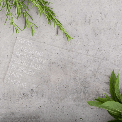 personalised laser-engraved acrylic garden stakes. 