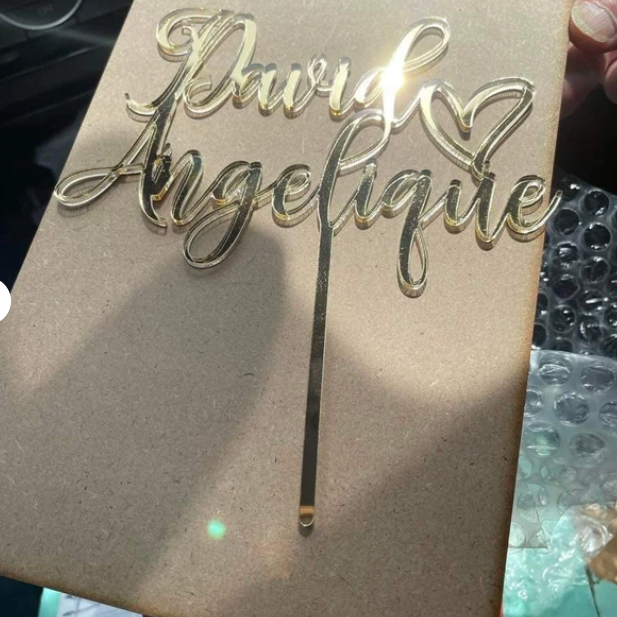Personalised Couple Names Cake Topper