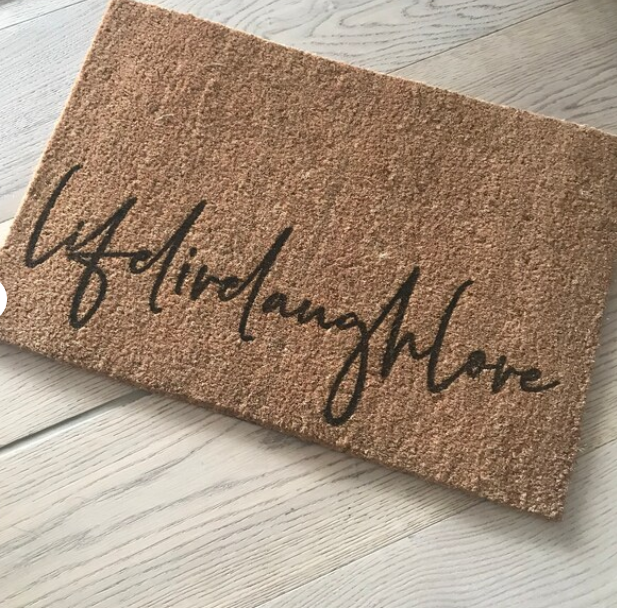 own words on a Doormat