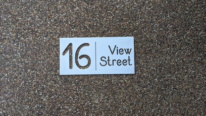 House Number Address Sign | Personalised House street sign - PersonalisedSigns