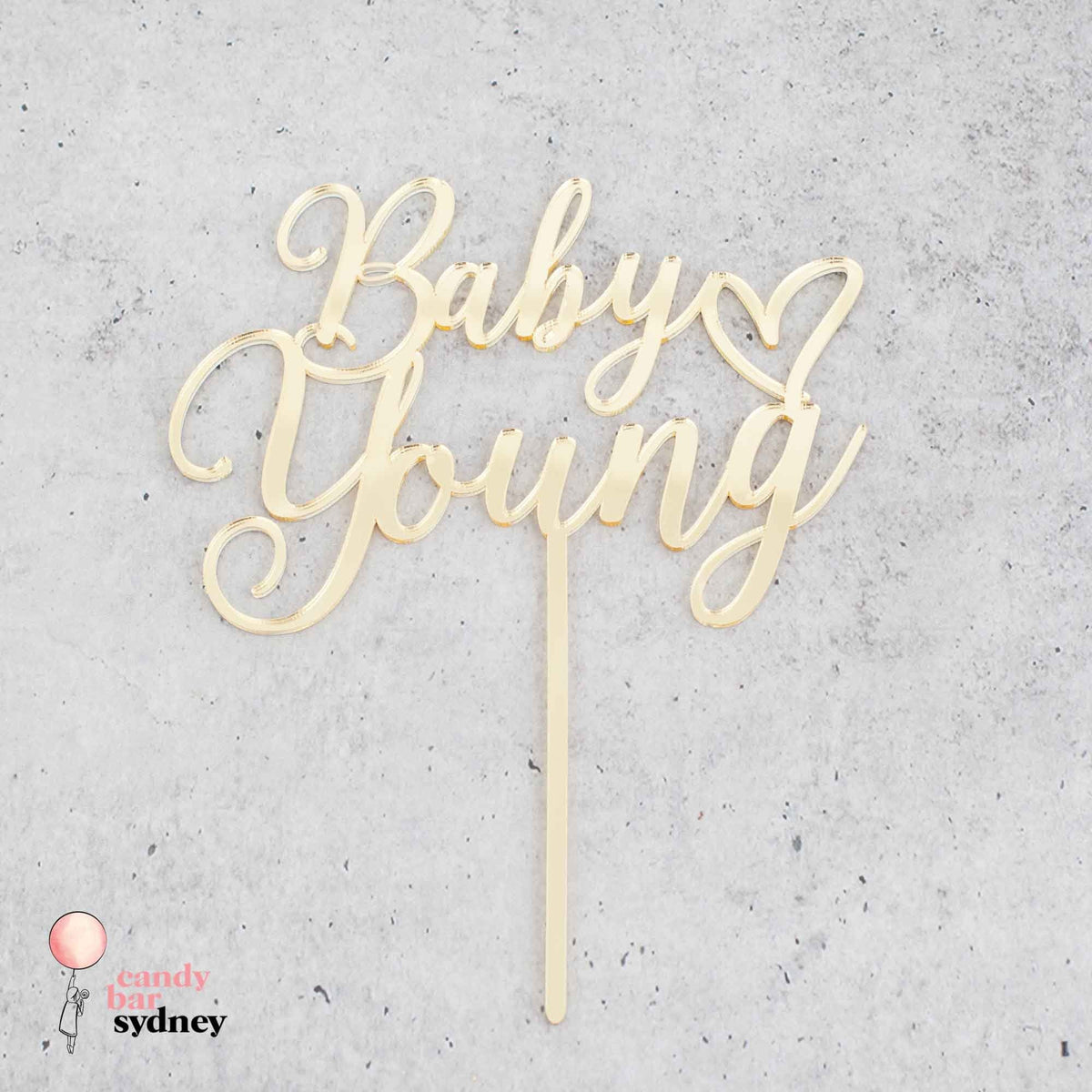 Personalised Baby Shower Cake Topper Style 3 - Custom Cake Toppers - Acrylic Cake Toppers -  