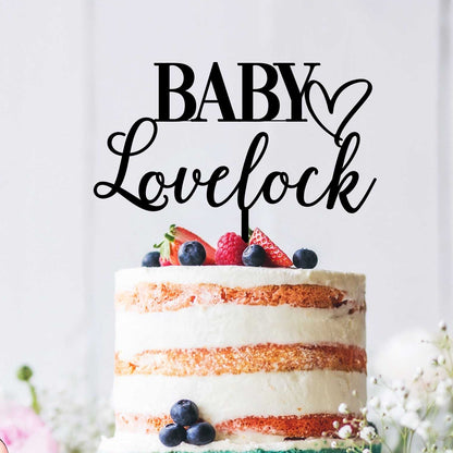 Personalised Baby Shower Cake Topper Style 1 - Custom Cake Toppers - Acrylic Cake Toppers - Letterfy 