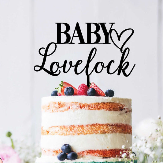 Personalised Baby Shower Cake Topper Style 1 - Custom Cake Toppers - Acrylic Cake Toppers - Letterfy 
