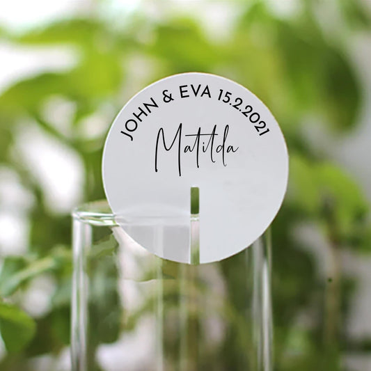 Stemless Drink Tags - Individual Names Style 3 -  