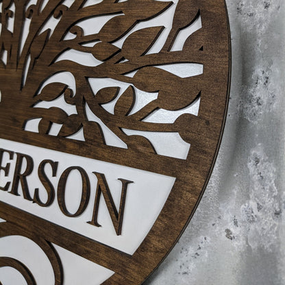 Tree of life sign - PersonalisedSigns