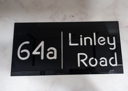 Letterbox house number plaque 