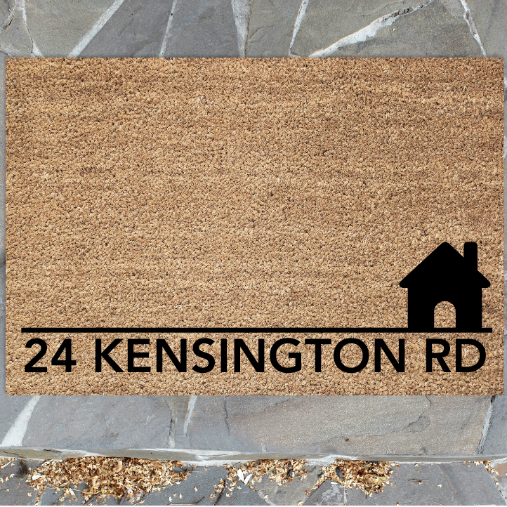 Personalised Street Address Doormat  