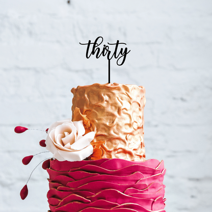 30th Birthday Cake Topper