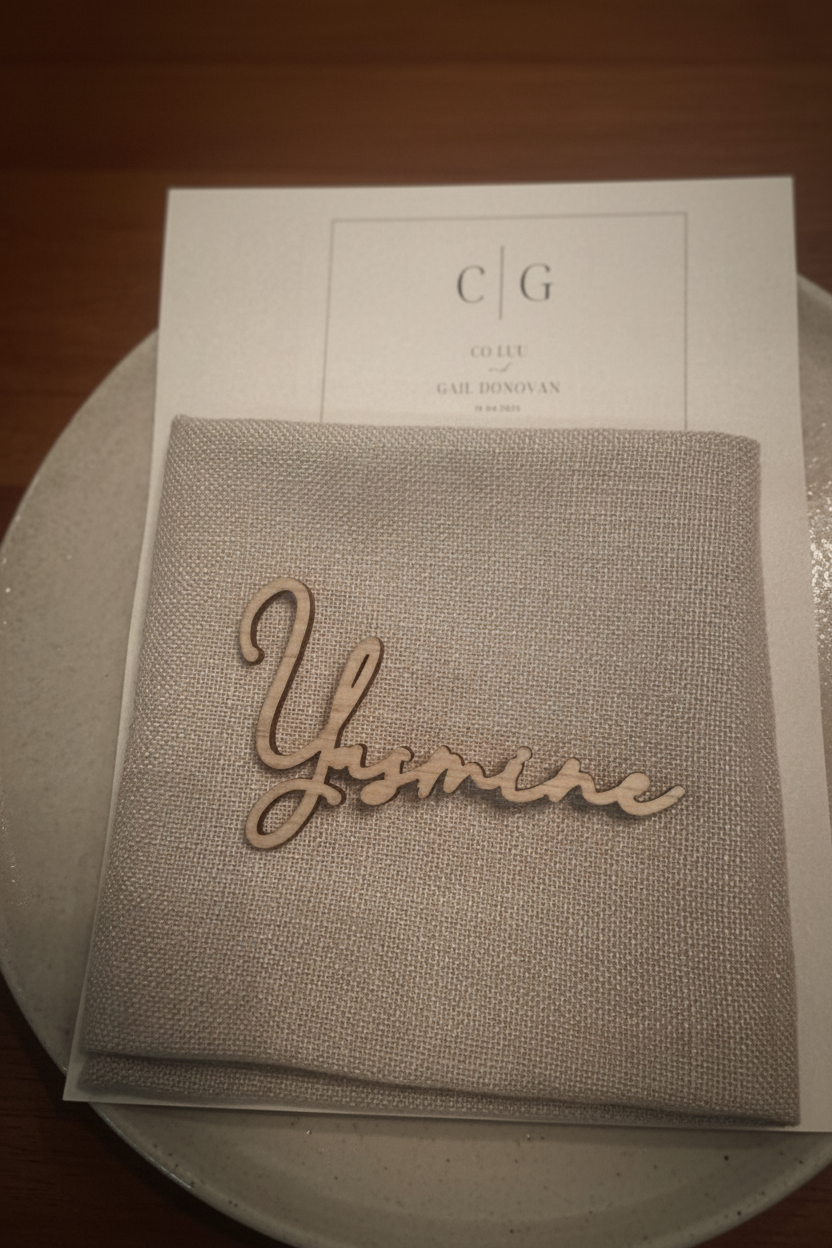 wedding name place cards
