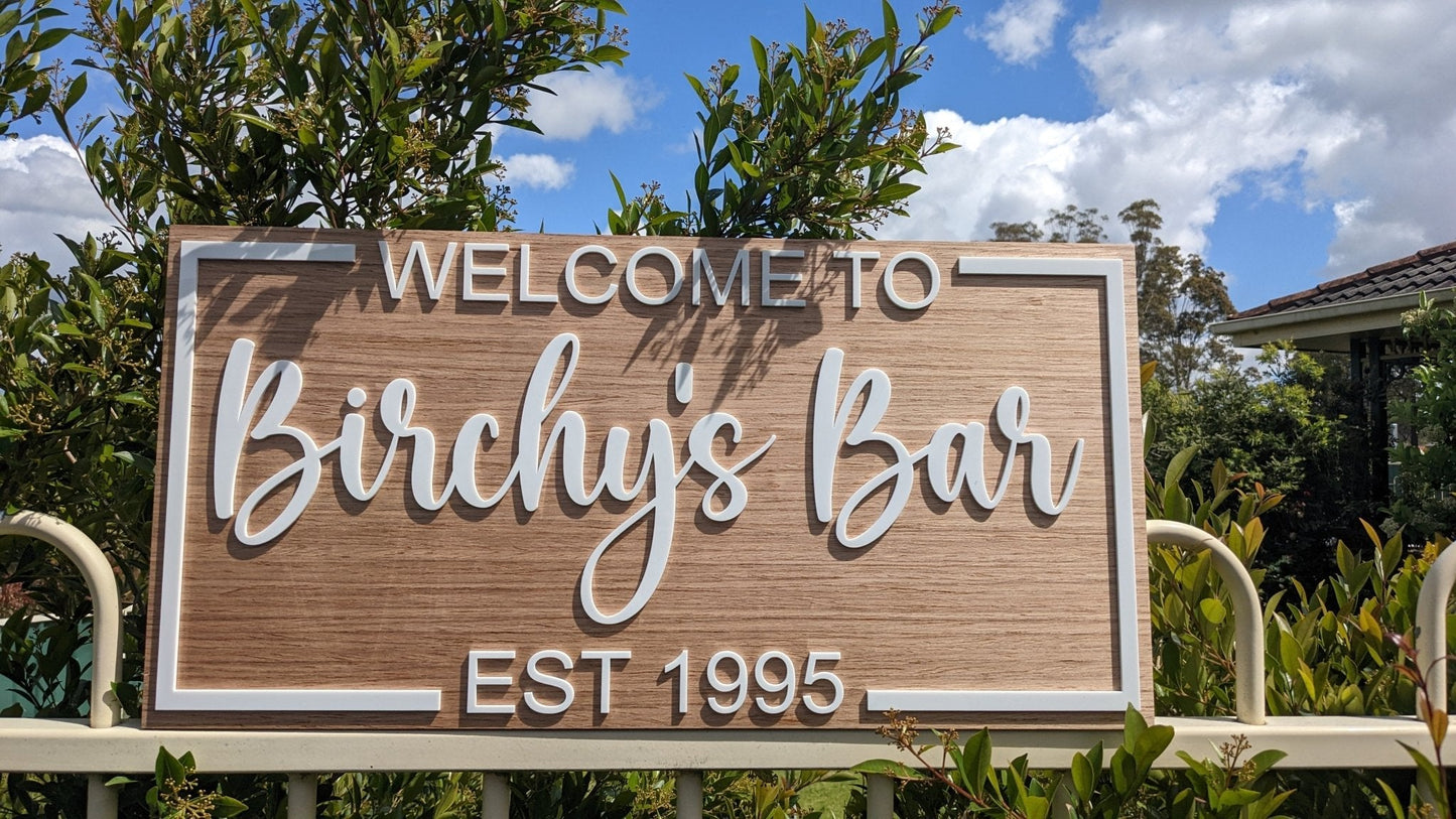 Personalised Workshop, Garage & Bar Sign