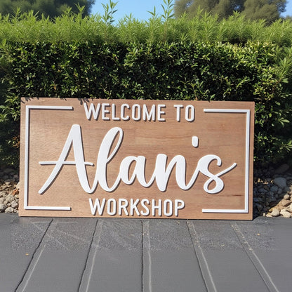 Workshop custom sign - PersonalisedSigns