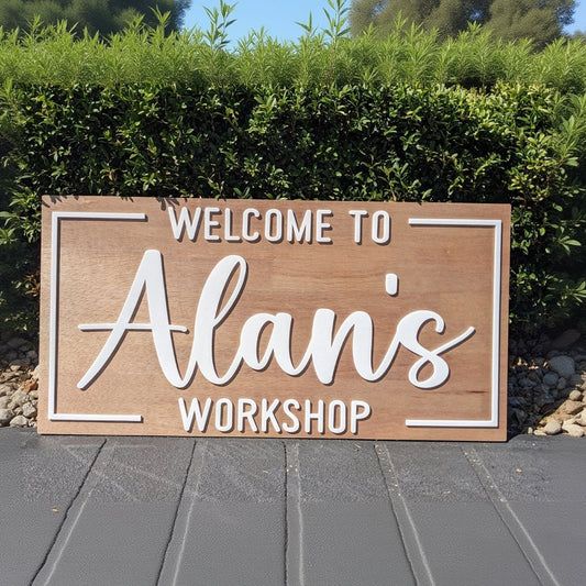 Workshop custom sign - PersonalisedSigns